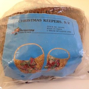 Vintage House Of Lloyd Baskets Keepers Christmas Around the World 1990